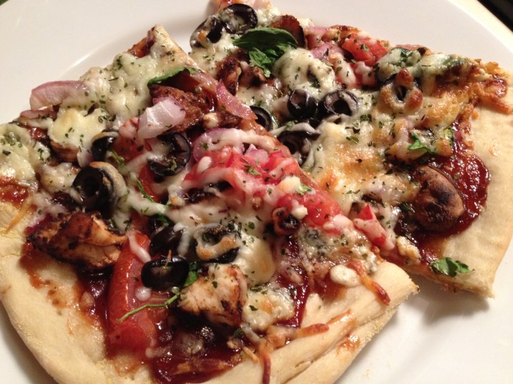 BBQ chicken pizza 2
