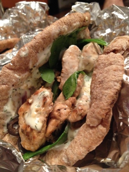 Greek Chicken Gyros