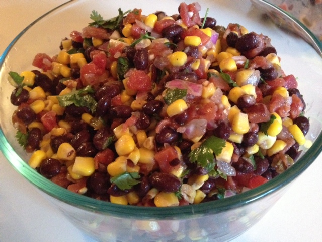 Black bean and corn salsa
