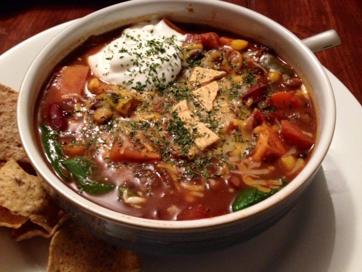 Black bean sweet potato stew