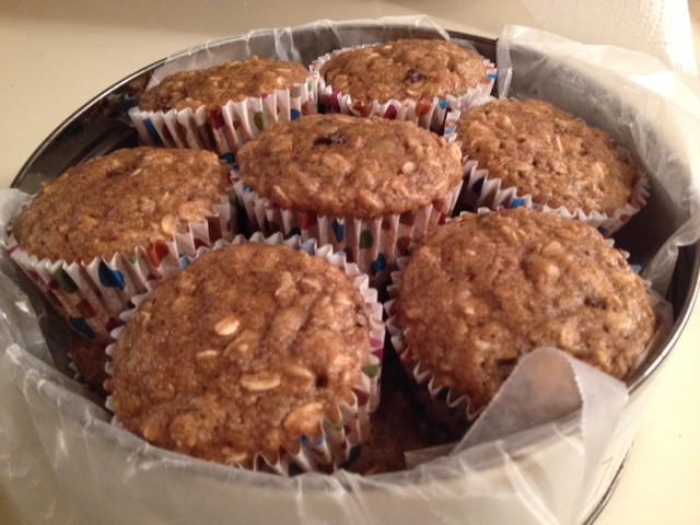 Applesauce Oat Muffins
