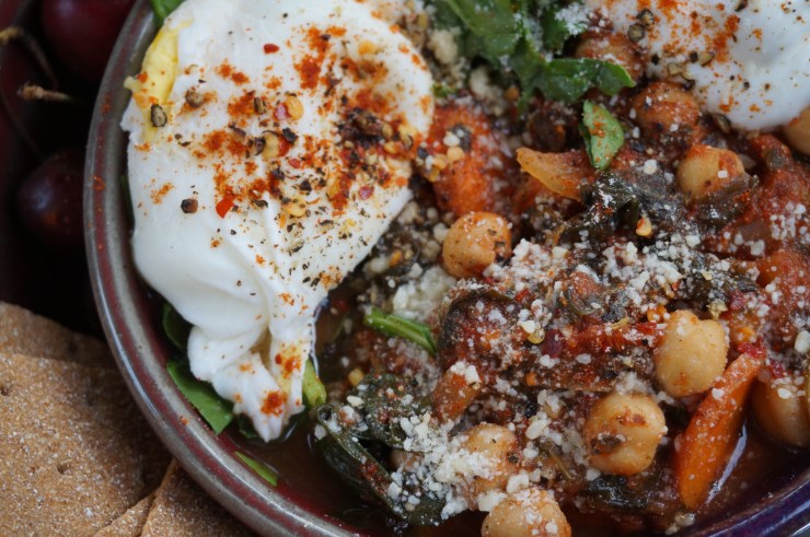 Espinacas con Garbanzos por Olla