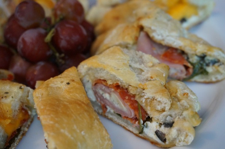 Three-Cheese Ham & Pepperoni Rolls