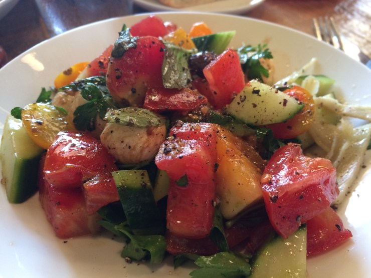 Local Tomatoes Salad at The Boot Durham