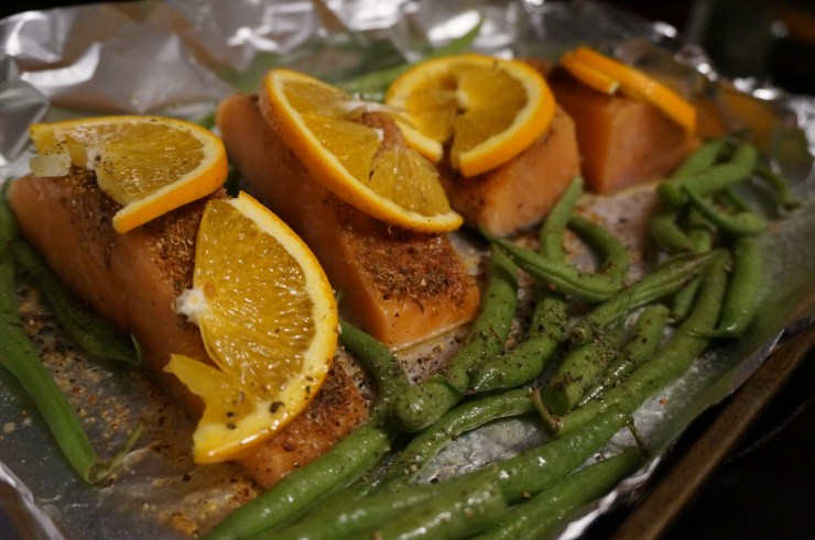 Thawed Salmon Fillets with Marinade
