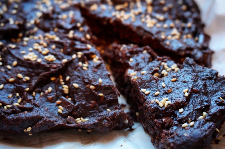 Vegan, Gluten-Free Chocolate Tahini Brownies