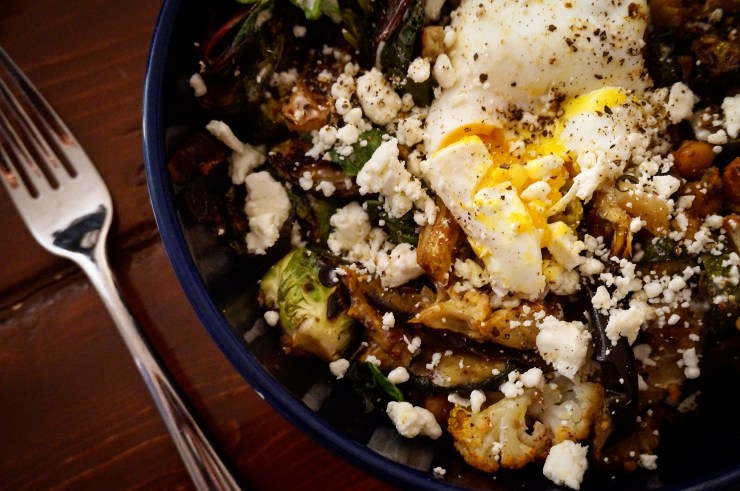 Roasted Eggplant and Curried Cauliflower Grain Bowl