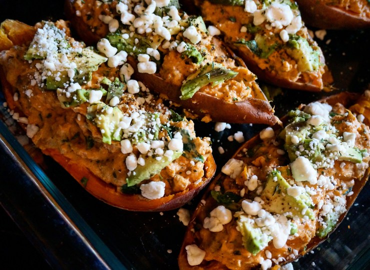 Twice-Baked and Stuffed Sweet Potatoes